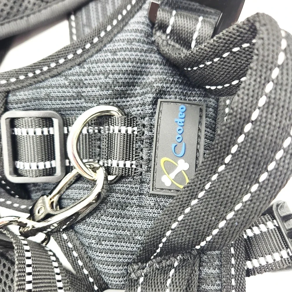 COODEO Small Dog Lift Harness‎ Polyester Rear Leg Support Rehab Sling Black